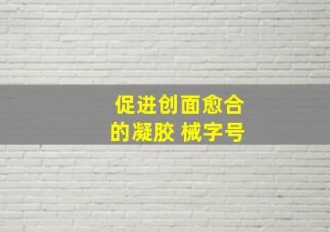 促进创面愈合的凝胶 械字号